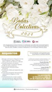 Invitan a Bodas Colectivas en Puerto Morelos este 14 de febrero