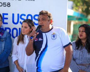 Inauguran canchas deportivas en primaria de Puerto Aventuras