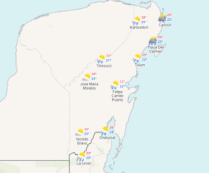 Clima hoy en Cancún y Quintana Roo: Chubascos con evento de "Norte"