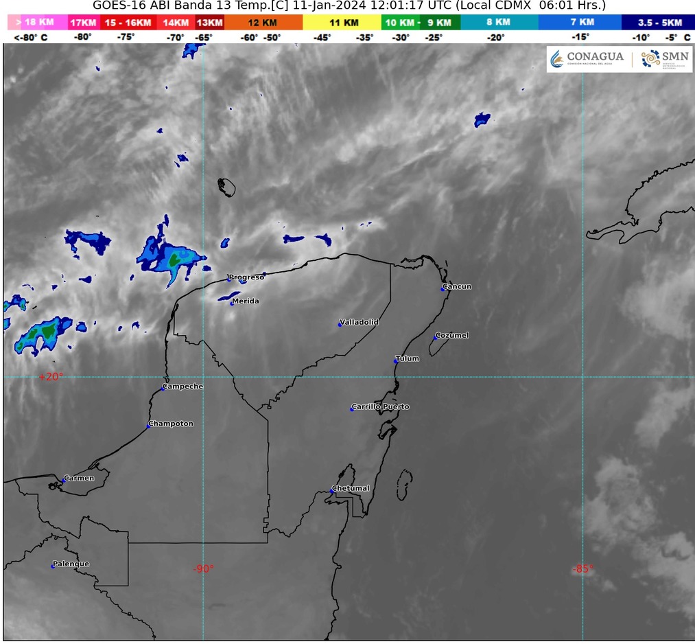 Clima hoy en Cancún y Quintana Roo: Probabilidad de lluvias aisladas