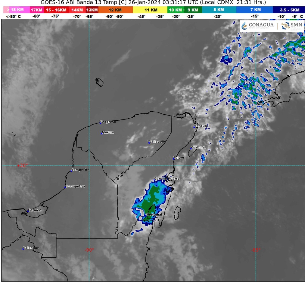 Clima hoy en Cancún y Quintana Roo: Posibles chubascos