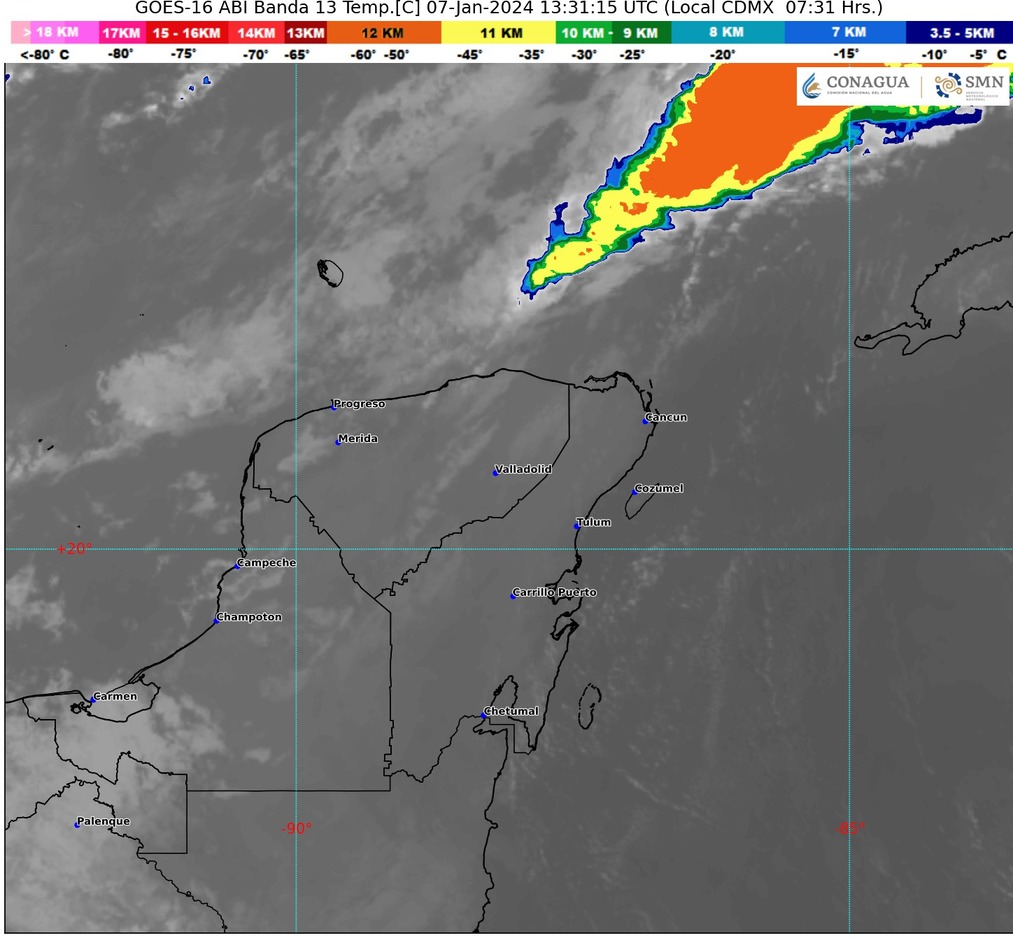 Clima hoy en Cancún y Quintana Roo: Nublado con chubascos