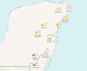 Clima para hoy en Cancún y Quintana Roo: Nublado con ambiente fresco 