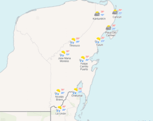 Clima para hoy en Cancún y Quintana Roo: Vientos de surada 