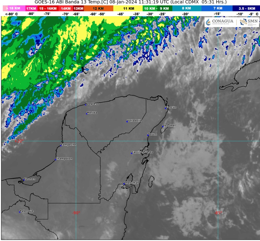 Clima hoy en Cancún y Quintana Roo: Probabilidad de chubascos