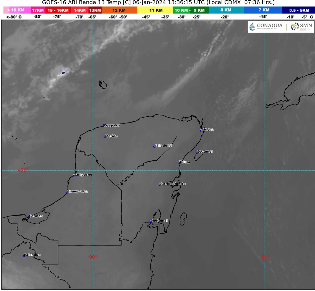 Clima para hoy en Cancún y Quintana Roo: Nublado con ambiente caluroso