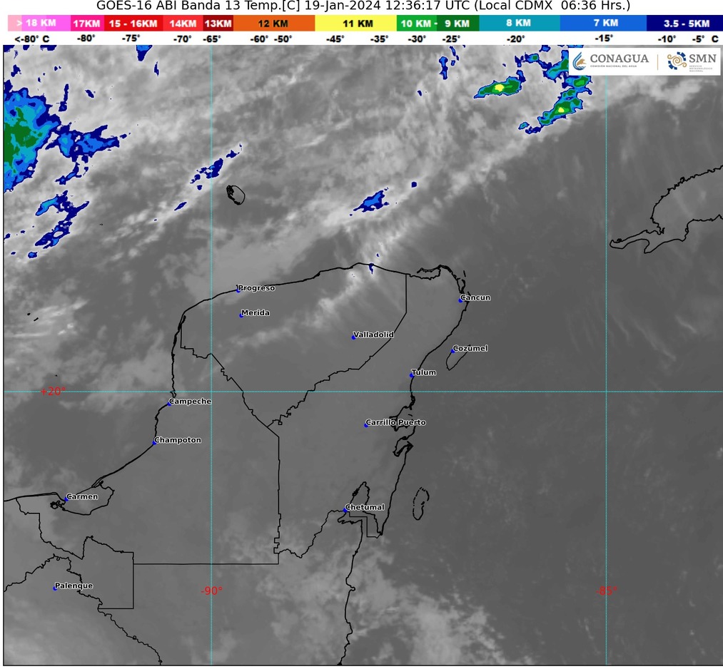 Clima hoy en Cancún y Quintana Roo: Lluvias puntuales fuertes