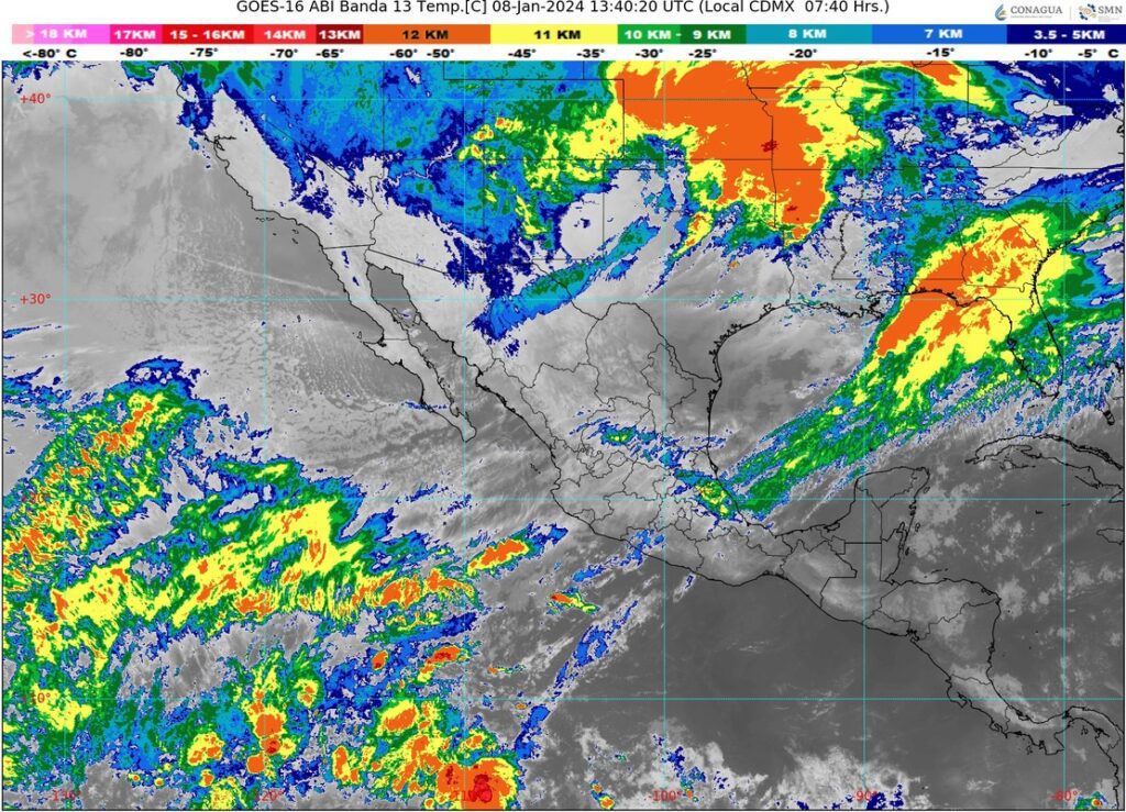 Tormenta Invernal y Frente Frío 25 provocarán caída de nieve y heladas