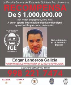Ofrecen recompensa que lleve a la detención del psiquiatra Edgar Landeros