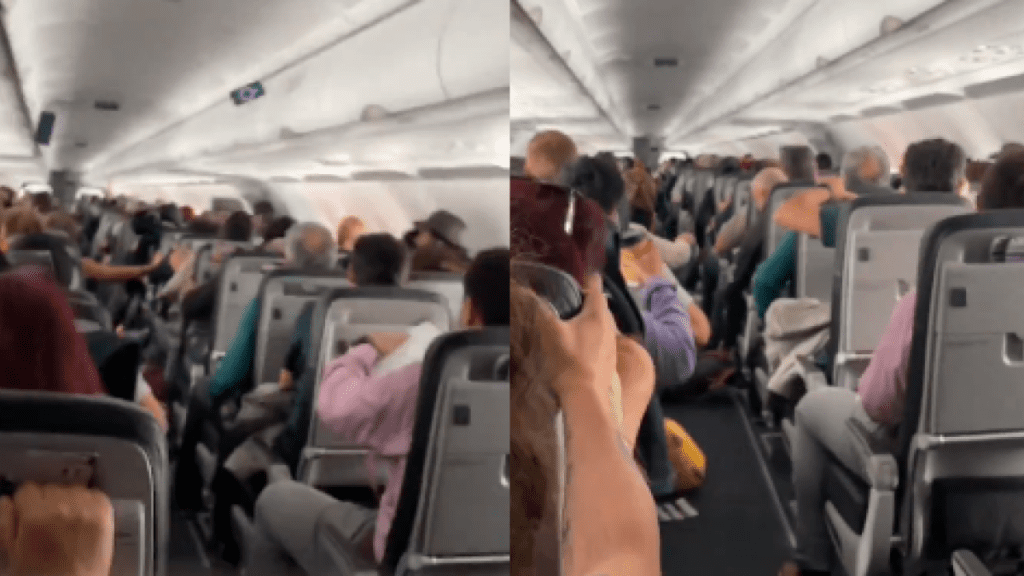 ¡De terror! Así viven pasajeros espantosa turbulencia en avión en Chile