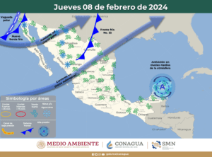 Clima hoy en Cancún y Quintana Roo: Viento de surada con lluvias