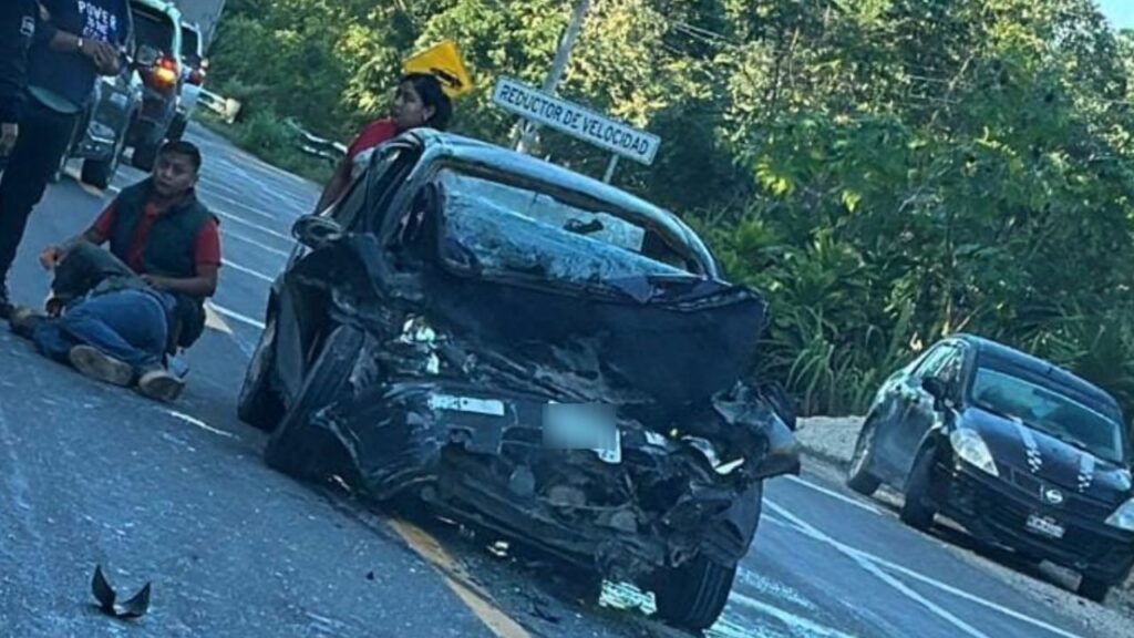 Choque en Tulum deja una persona lesionada y tres muertas.