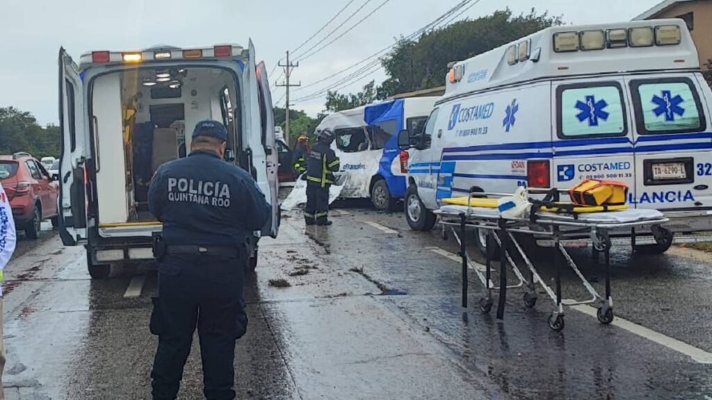 Identifican a los fallecidos en accidente carretero en Tulum