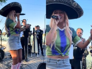 Karol G canta El Rey con mariachi VIDEO