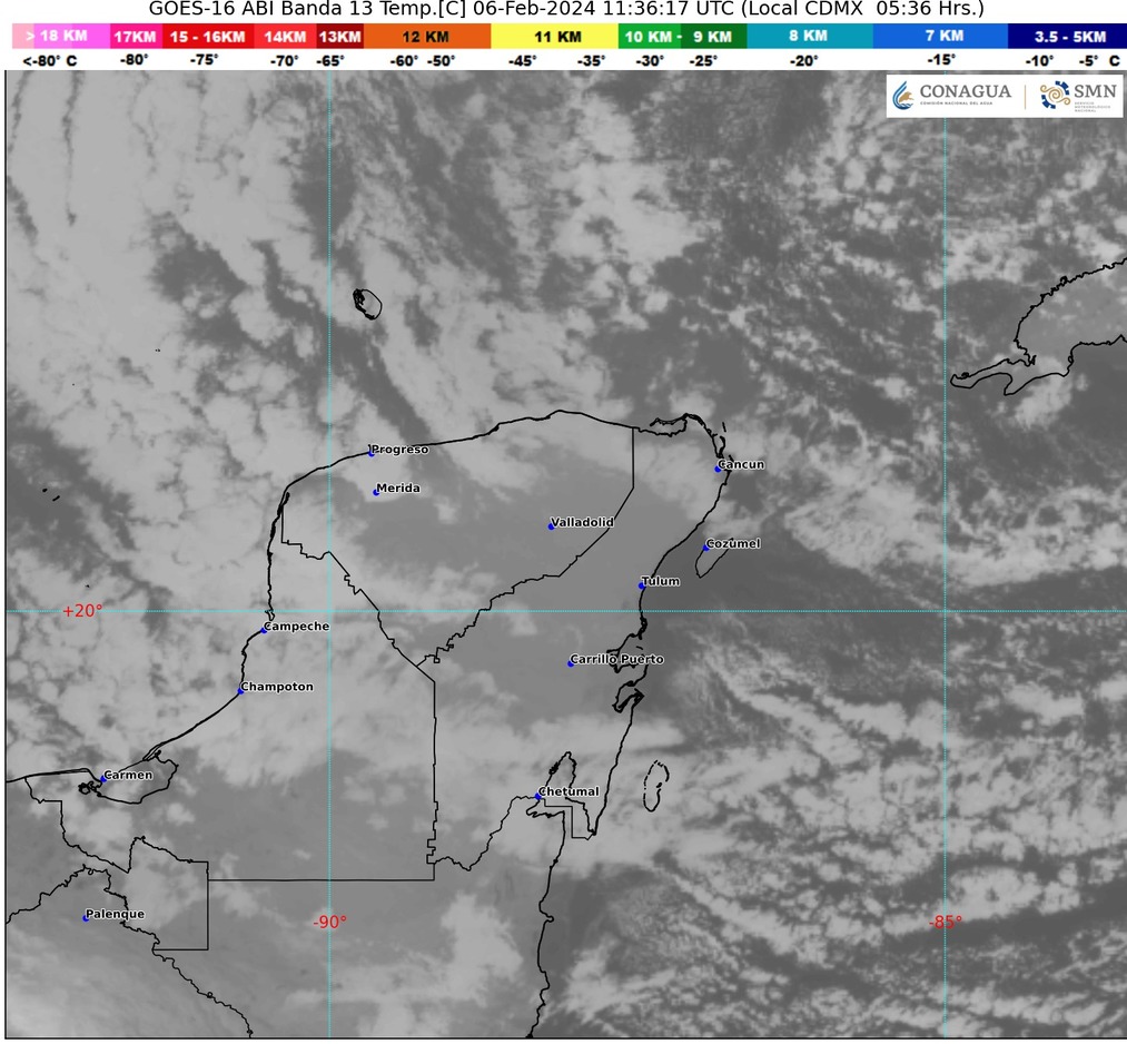 Clima hoy en Cancún y Quintana Roo: Nublado con evento de norte