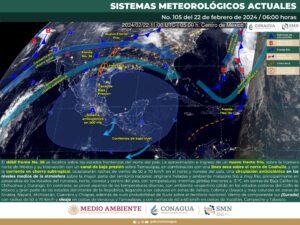 El clima para este 22 de febrero en Cancún y Quintana Roo, se espera ambiente matutino fresco y cálido por la tarde.