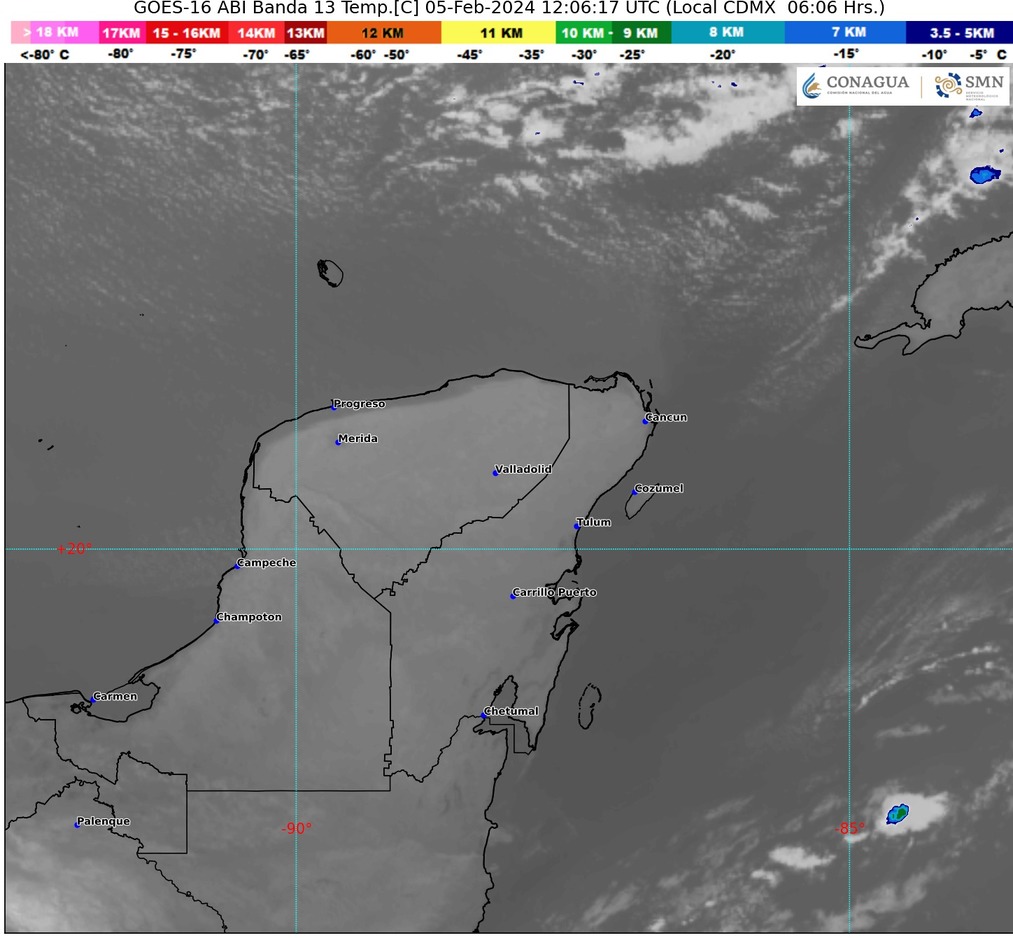 Clima hoy en Cancún y Quintana Roo: Nublado con probabilidad de lluvias