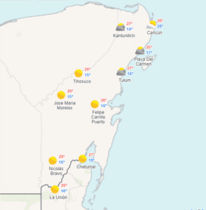 Clima hoy en Cancún y Quintana Roo: Ambiente matutino fresco