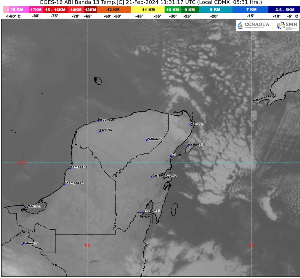 Clima hoy en Cancún y Quintana Roo: Ambiente matutino fresco