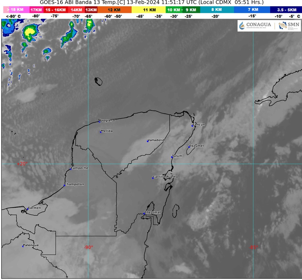Clima hoy en Cancún y Quintana Roo: Evento de norte con lluvias puntuales
