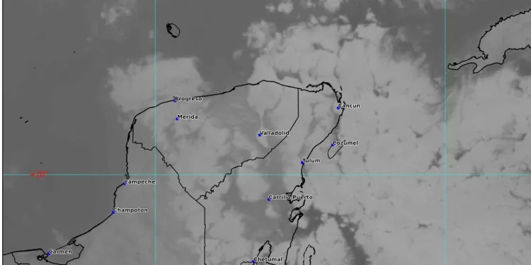 Clima hoy en Cancún y Quintana Roo: Cielo parcialmente nublado a medio nublado