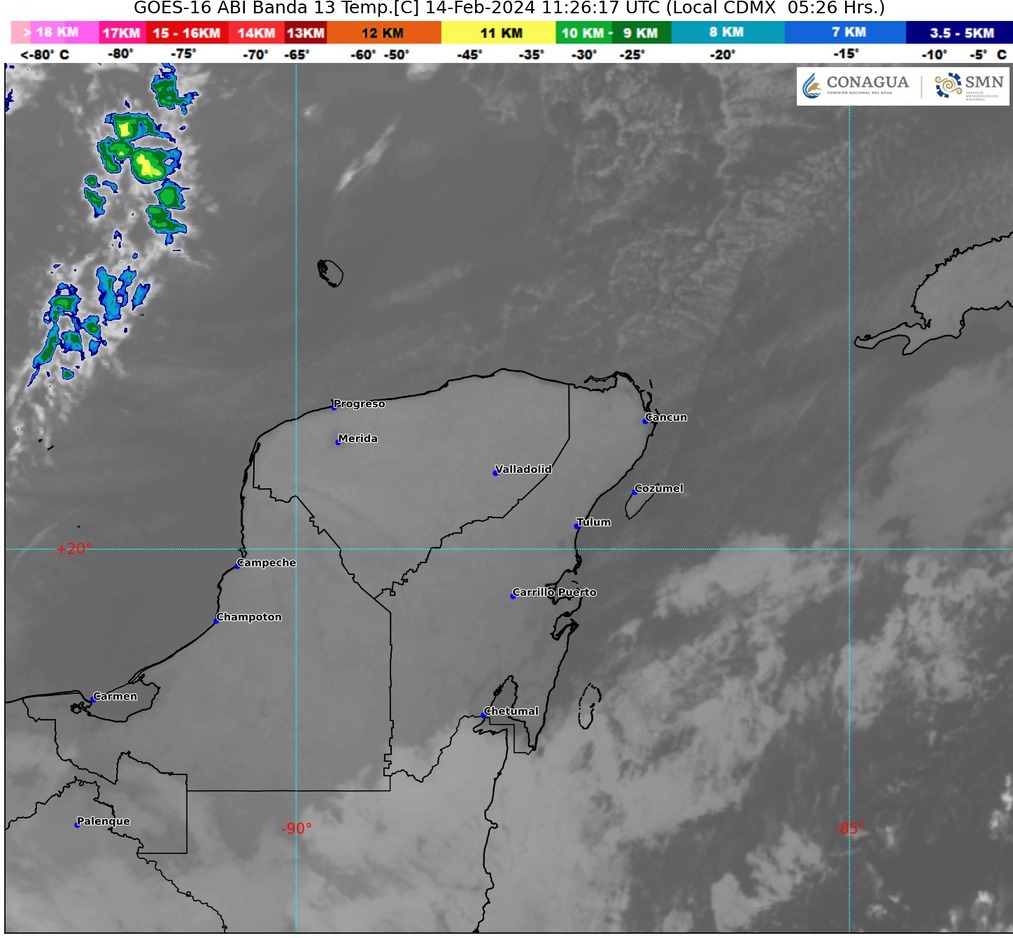 Clima hoy en Cancún y Quintana Roo: Intervalos de chubascos