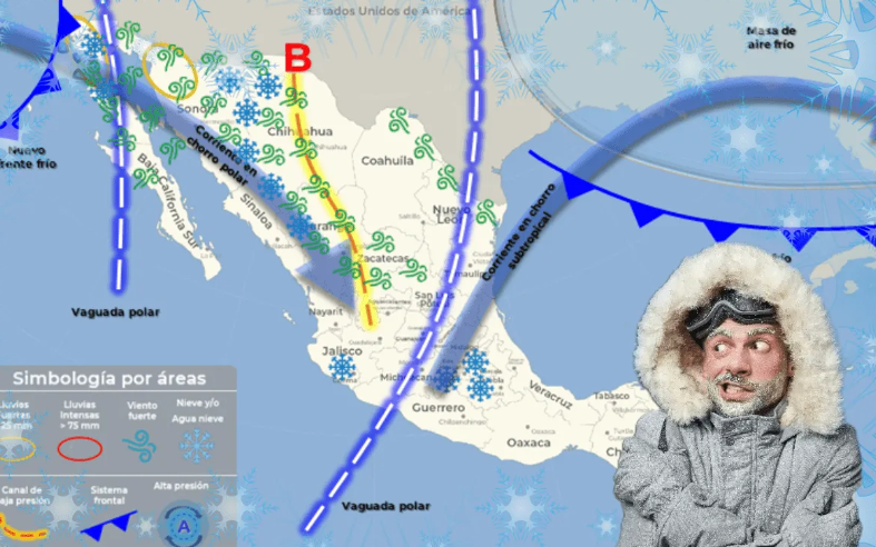 Llega quinta tormenta invernal a México