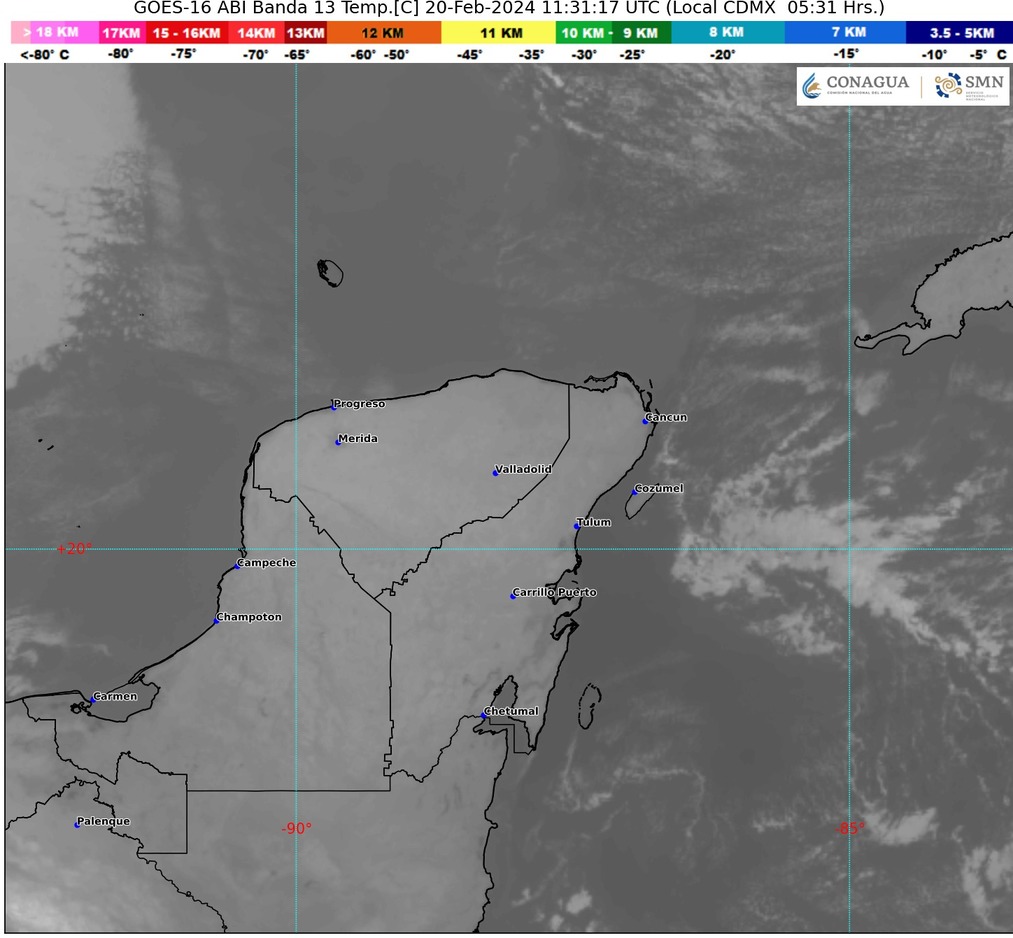 Clima hoy en Cancún y Quintana Roo: Viento de norte