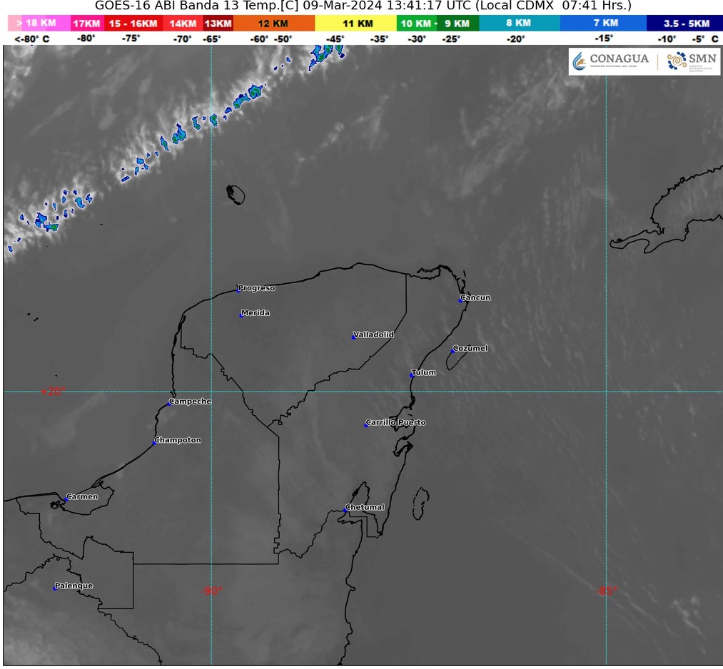 Clima hoy en Cancún y Quintana Roo: Cielo parcialmente nublado con probabilidad de lluvias