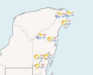 Clima hoy en Cancún y Quintana Roo: Probables lluvias por Frente Frío 40