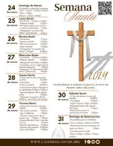 Semana Santa 2024: Horarios y programas en iglesias de Cancún