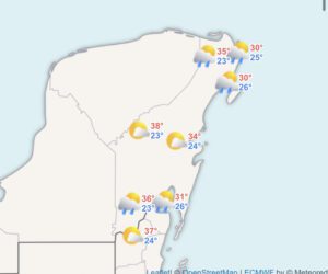 Clima hoy Cancún y Quintana Roo: Ambiente muy caluroso