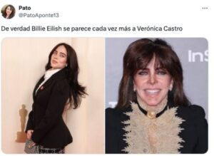 Billie Eilish comparada con Veronica Castro 1