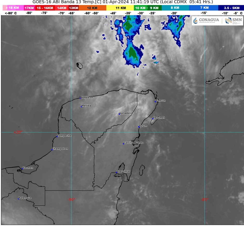 Clima hoy en Cancún y Quintana Roo: Vientos de surada