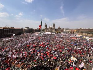 Claudia Sheinbaum arranca campaña rumbo a la presidencia en el Zócalo de la CDMX