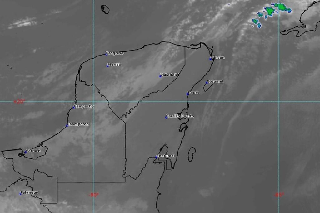 Clima para hoy en Cancún y Quintana Roo Nublado y lluvias aisladas