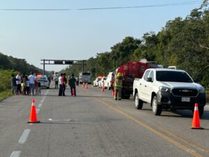 Dos muertos en accidente en carretera del sur de Quintana Roo