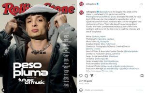 Peso Pluma es la portada de Rolling Stone