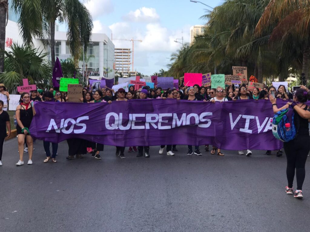Cierres de calles en Cancún por marcha del Día Internacional de la Mujer