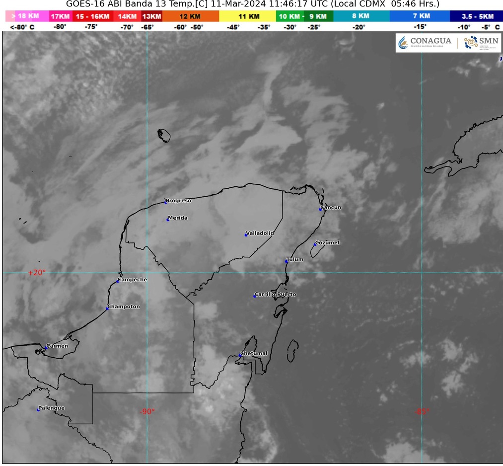 Clima hoy en Cancún y Quintana Roo: Lluvias puntuales fuertes