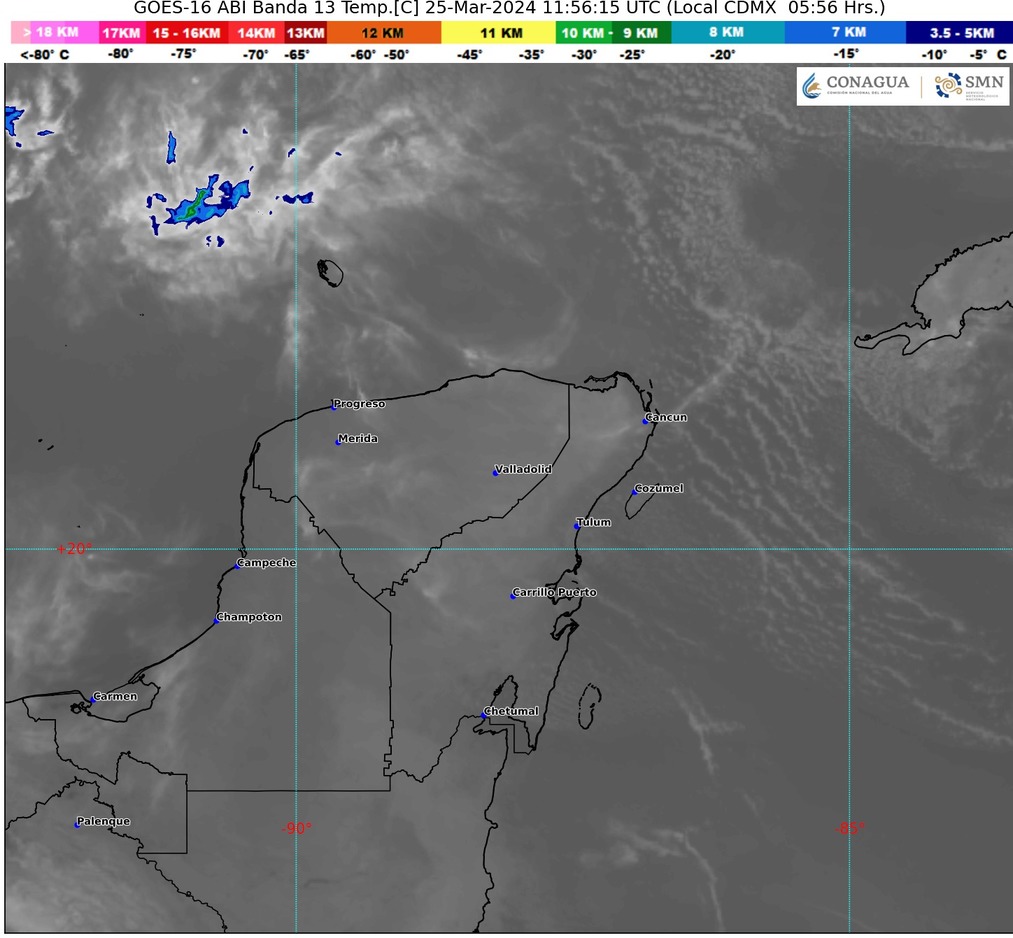 Clima hoy en Cancún y Quintana Roo: Ambiente caluroso por la tarde