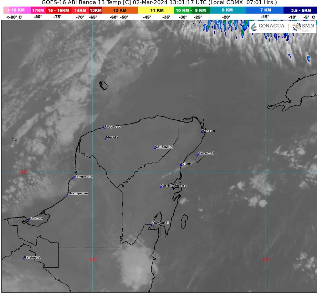 Clima hoy en Cancún y Quintana Roo: Ambiente caluroso con posibles lluvias