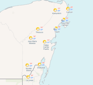 Clima hoy en Cancún y Quintana Roo: Evento de surada