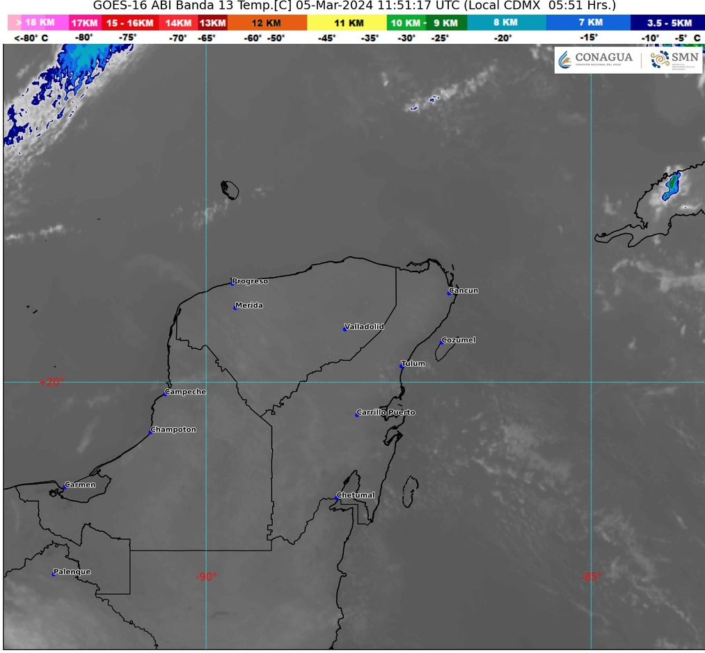 Clima hoy en Cancún y Quintana Roo: Probables lluvias aisladas