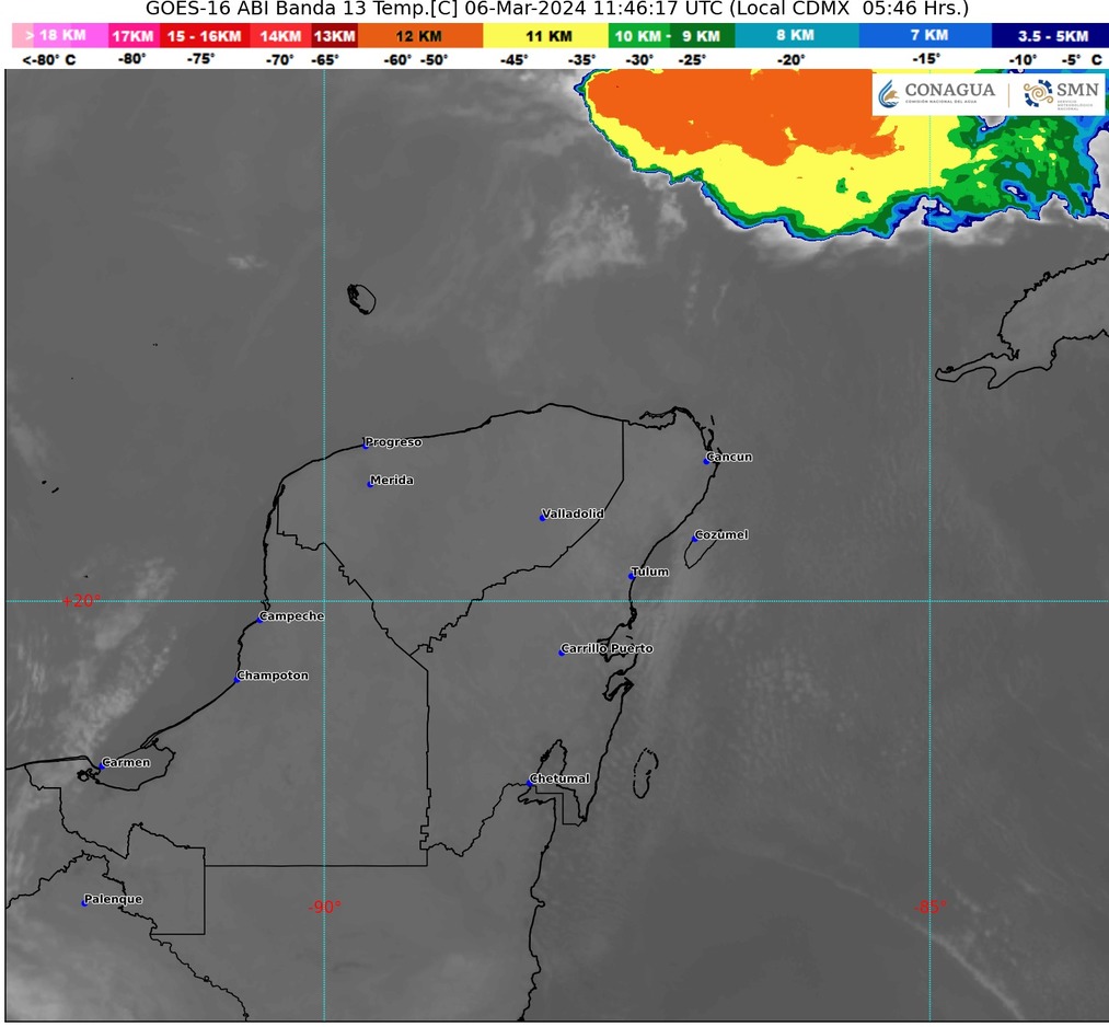 Clima hoy en Cancún y Quintana Roo: Caluroso con vientos fuertes