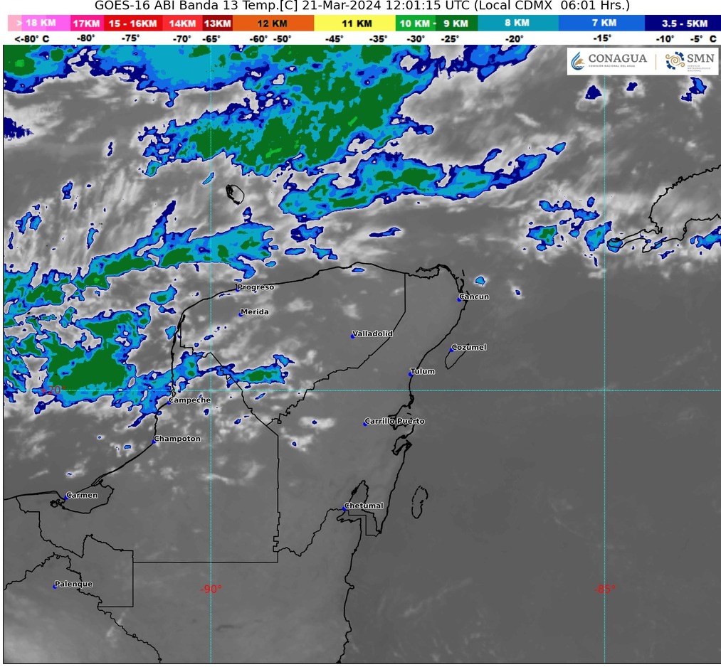 Clima hoy en Cancún y Quintana Roo: Evento de SURADA con probables lluvias