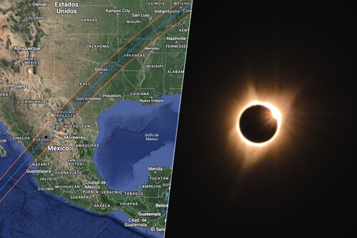 ¡Algunos se quedarán sin verlo! Comparte la NASA la trayectoria del eclipse de hoy