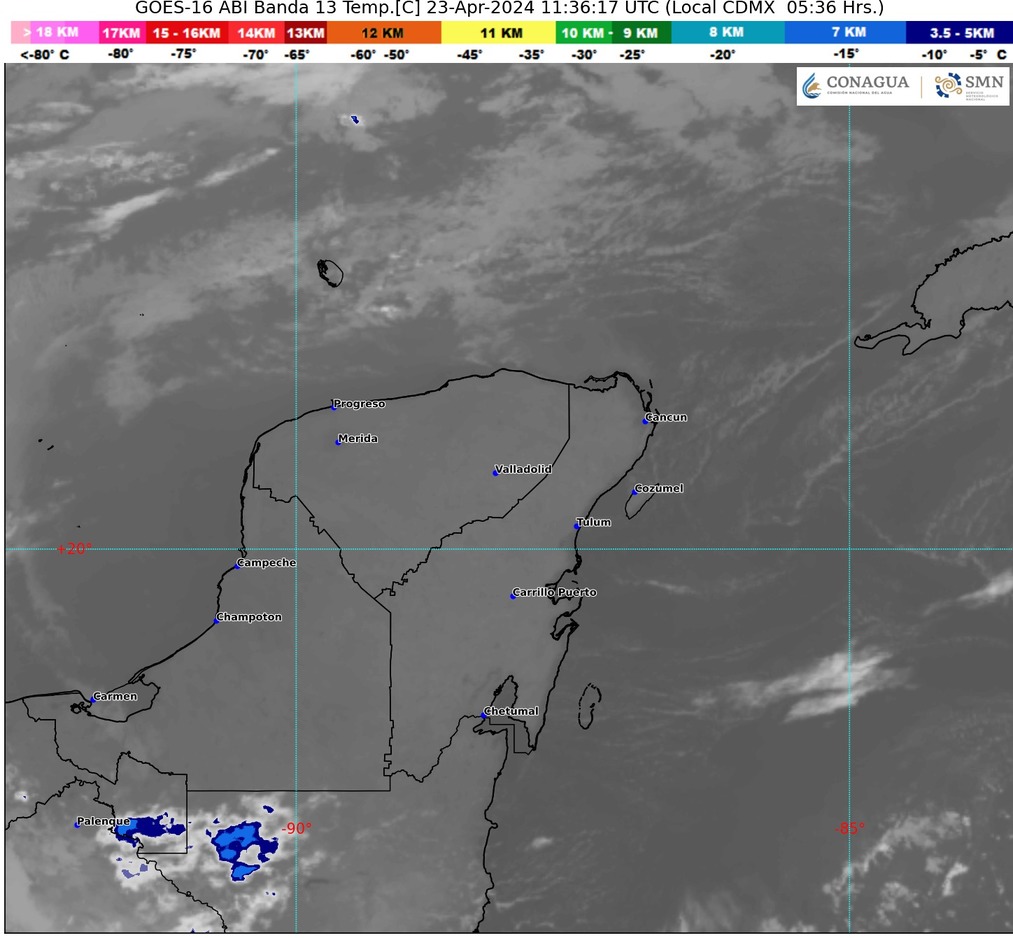 Clima hoy en Cancún y Quintana Roo: Caluroso con vientos