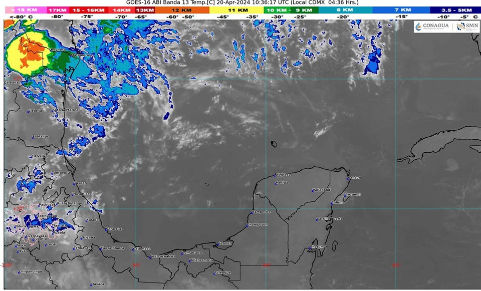 Clima para hoy en Cancún y Quintana Roo medio nublado y con calor