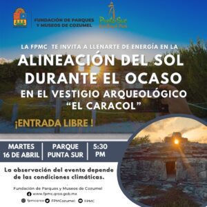 Invitan a atestiguar alineación del sol con vestigio arqueológico “El Caracol”